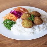 Falafel on Rice
